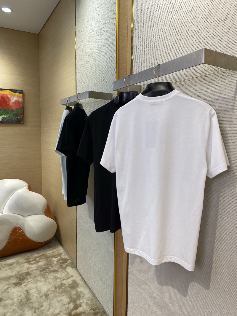 Gucci Green Rose 3D Embroidery Short Sleeve White 3