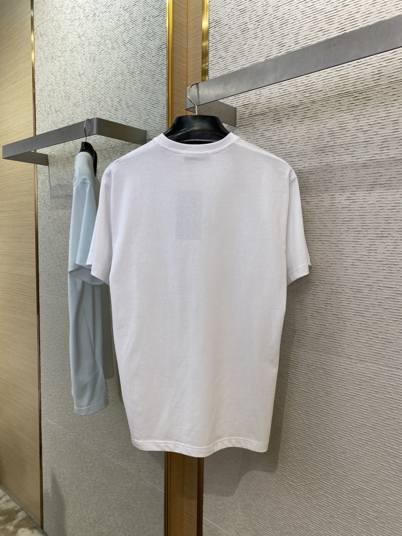 Gucci Green Rose 3D Embroidery Short Sleeve White 6
