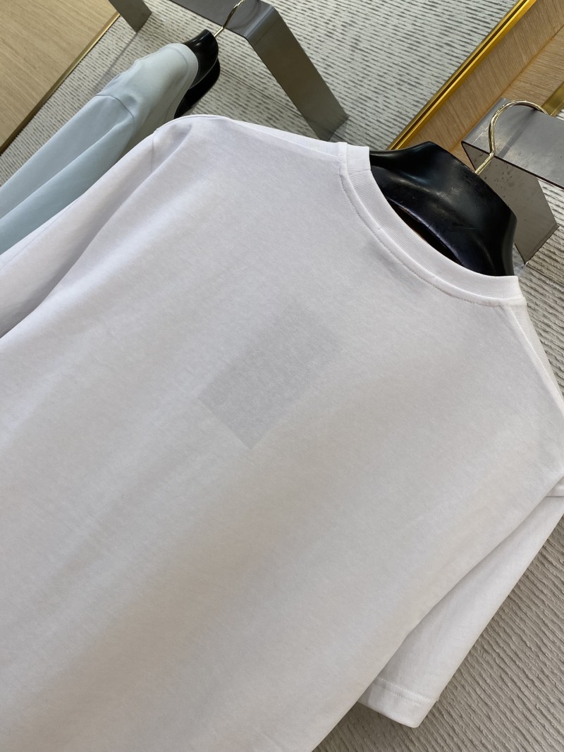 Gucci Green Rose 3D Embroidery Short Sleeve White 7