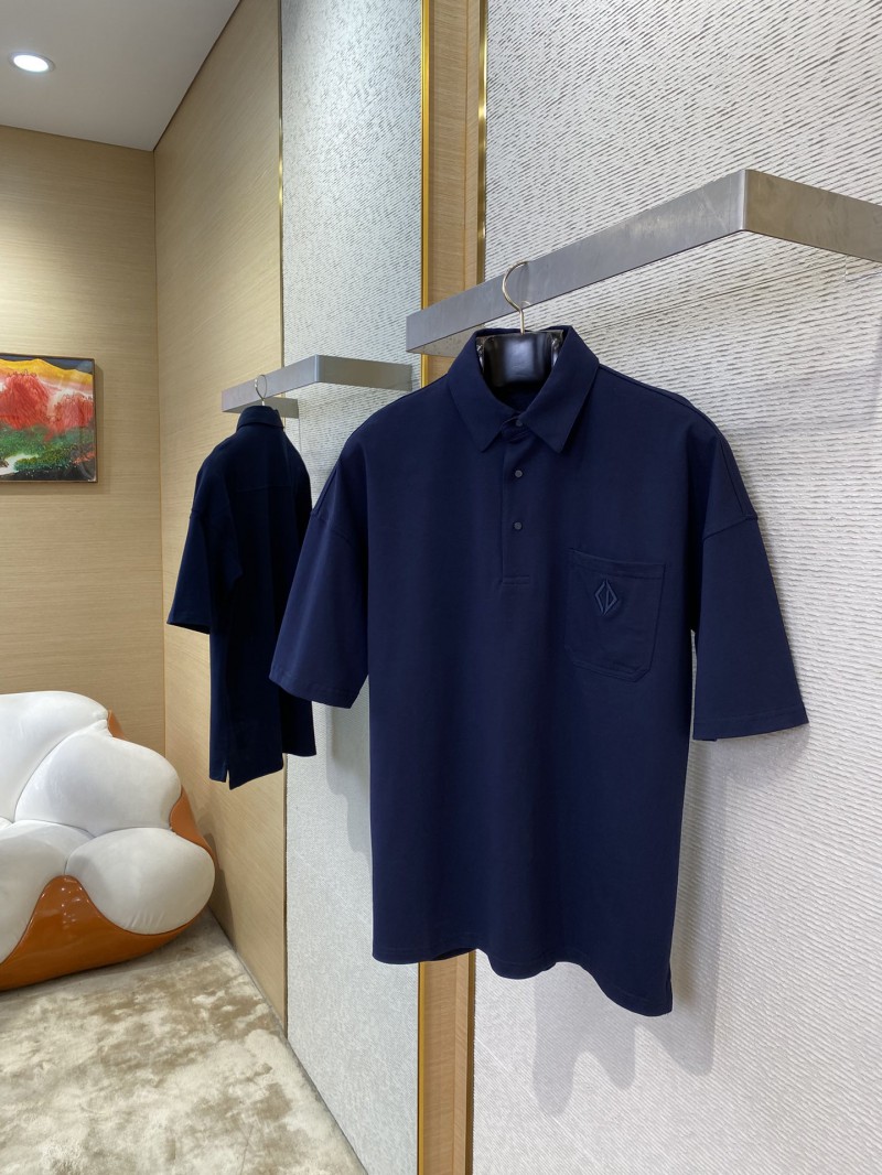 Dior Patch Pocket CD Diamond Embroidered Polo Shirt 2