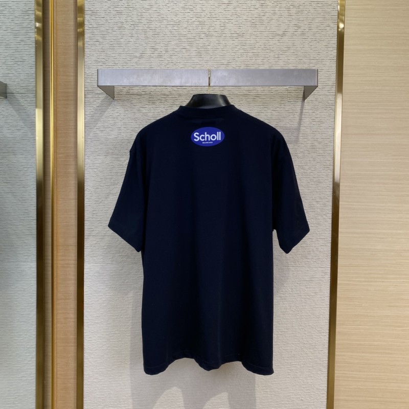 Balenciaga Printed Crew Neck Short Sleeve T-Shirt 1