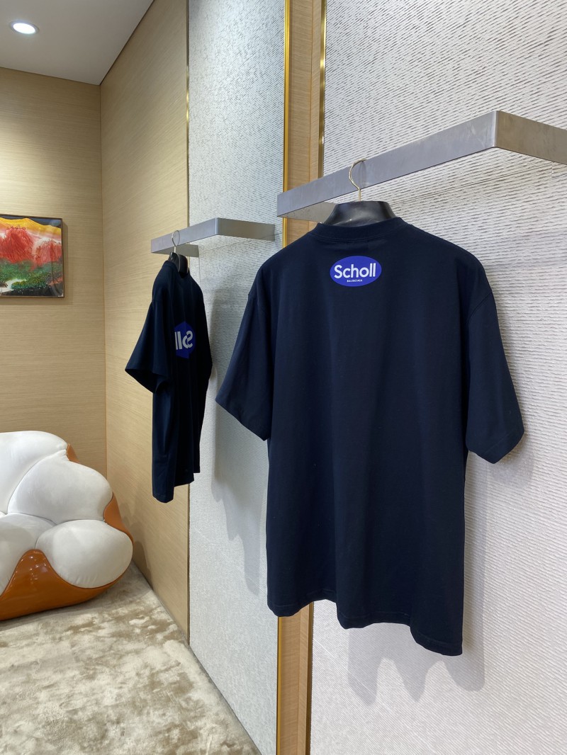 Balenciaga Printed Crew Neck Short Sleeve T-Shirt 3