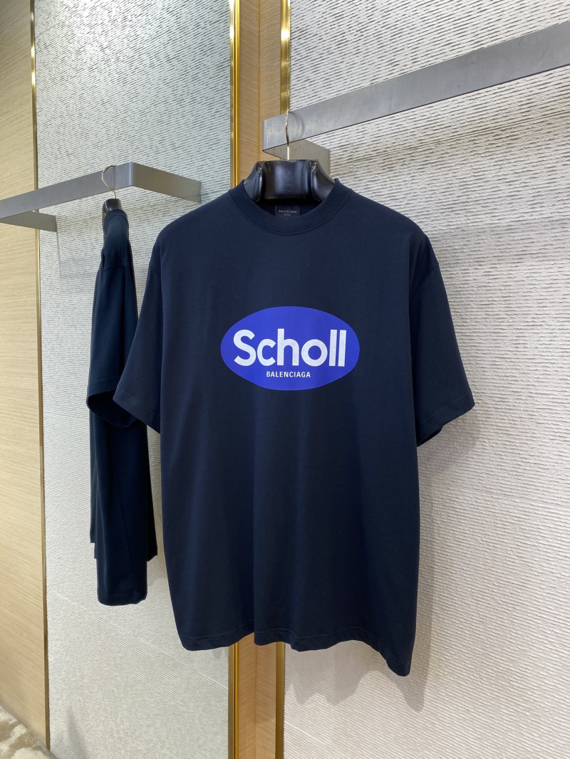 Balenciaga Printed Crew Neck Short Sleeve T-Shirt 4