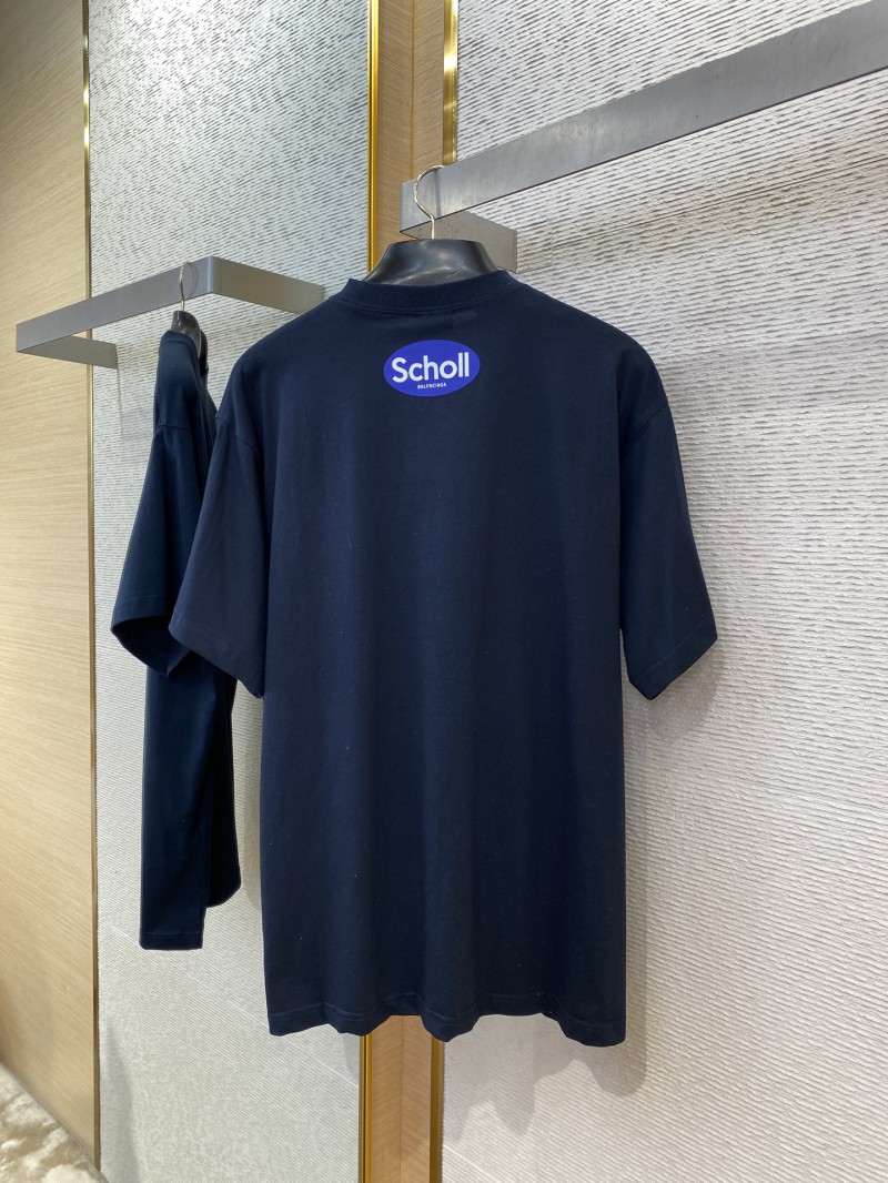 Balenciaga Printed Crew Neck Short Sleeve T-Shirt 6