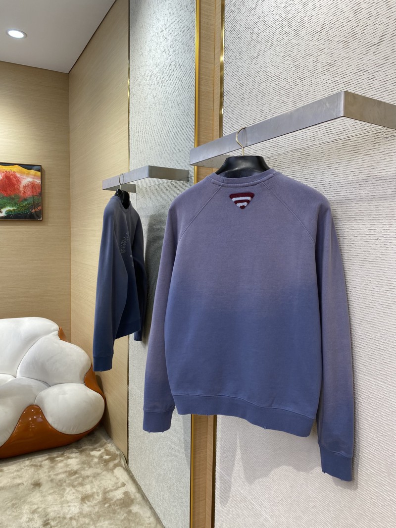 Prada Logo Printed Colour Block Triangle Label Crew Neck Gradient Sweatshirt 3