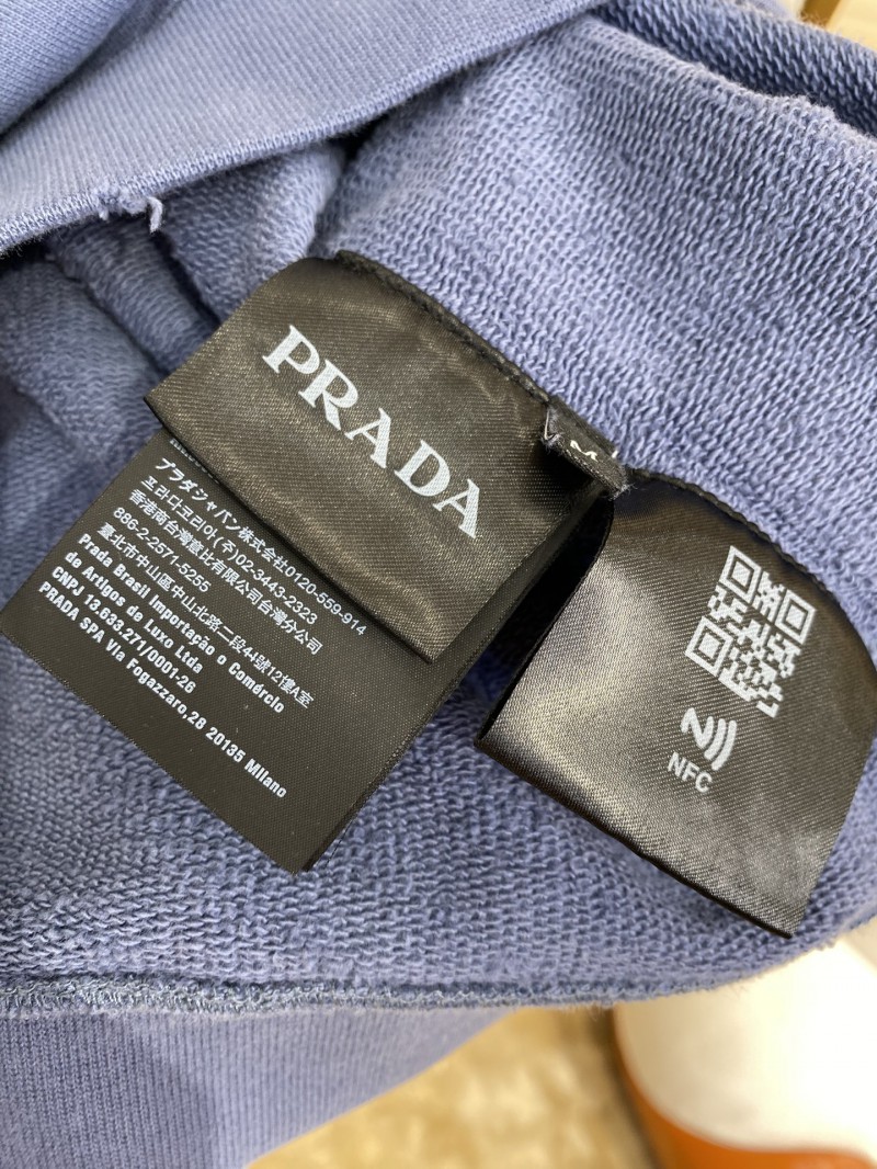 Prada Logo Printed Colour Block Triangle Label Crew Neck Gradient Sweatshirt 8