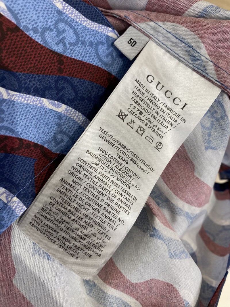 Gucci Wave Print Short Sleeve Shirt 8