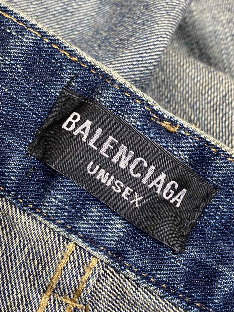 Balenciaga hand-painted washed baggy jeans 8