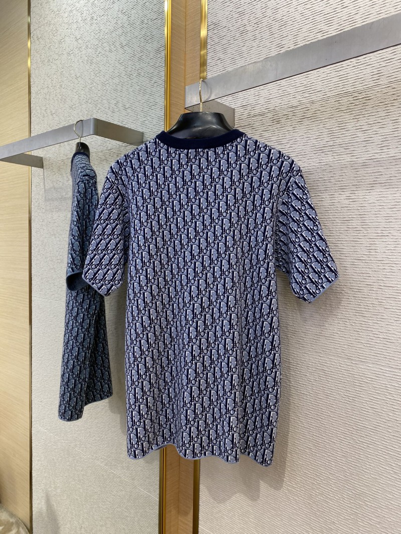 Dior Classic Old Fashioned Full Knit Short Sleeve 7