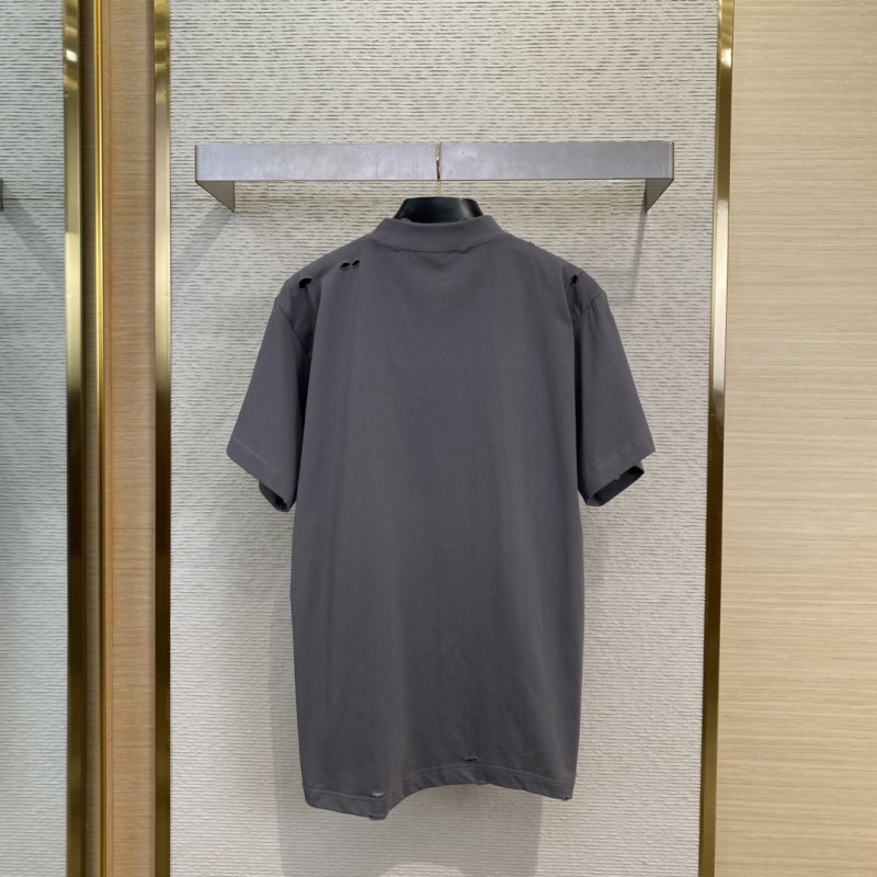Balenciaga Letter Destroyed Irregular Short Sleeve T-Shirt 1