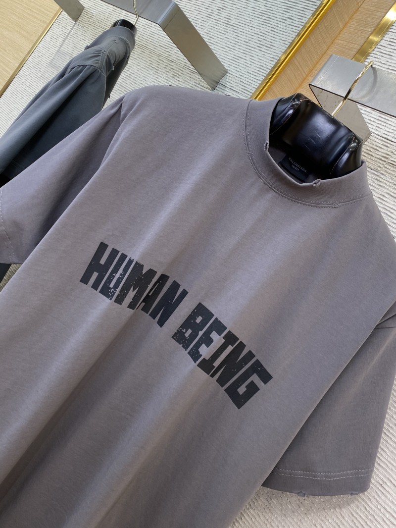 Balenciaga Letter Destroyed Irregular Short Sleeve T-Shirt 5