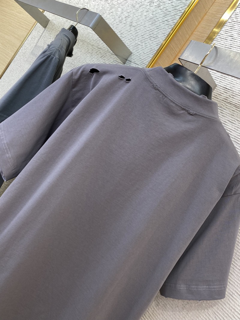 Balenciaga Letter Destroyed Irregular Short Sleeve T-Shirt 7