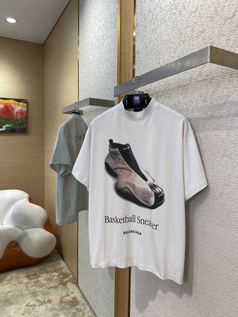 Balenciaga Shoes Print Short Sleeve T-Shirt 2