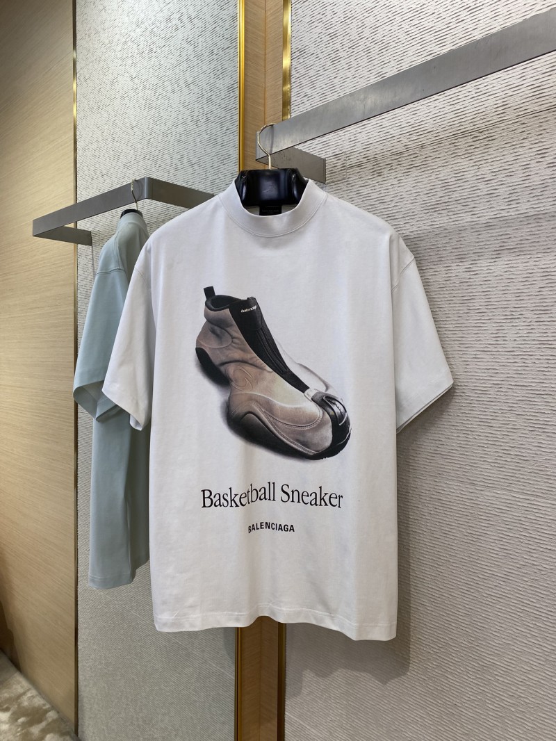 Balenciaga Shoes Print Short Sleeve T-Shirt 4