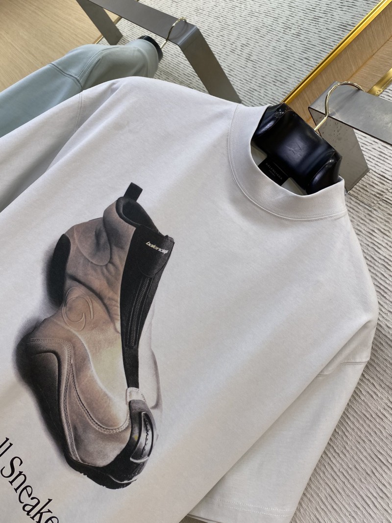 Balenciaga Shoes Print Short Sleeve T-Shirt 5