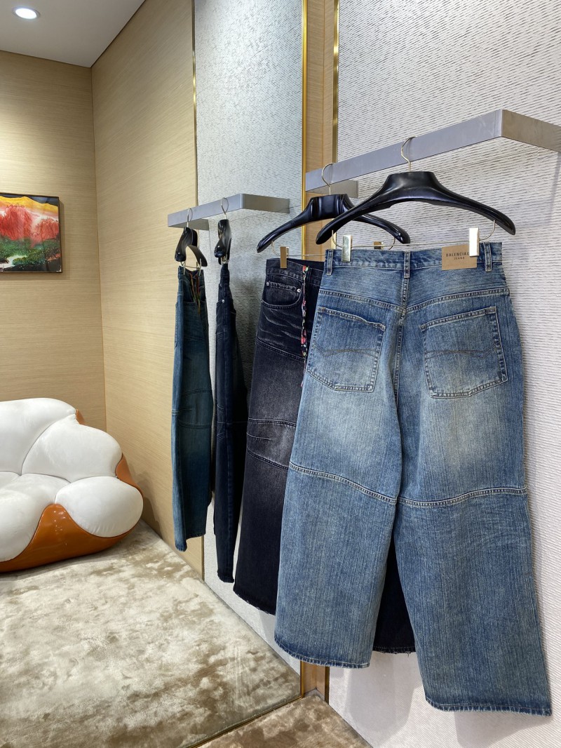 Balenciaga Fancy Drawstring Jeans Blue 3
