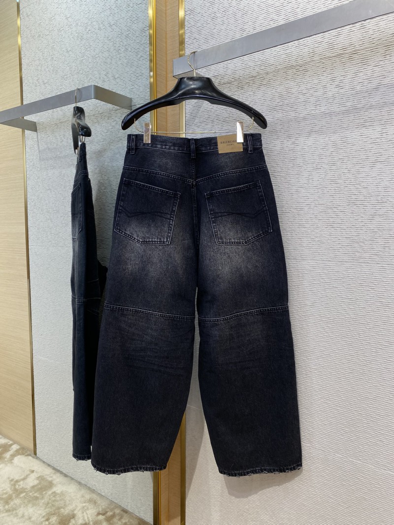 Balenciaga Fancy Drawstring Jeans Black 6