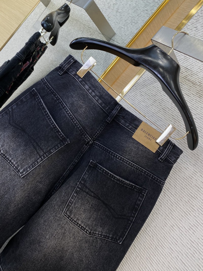 Balenciaga Fancy Drawstring Jeans Black 7