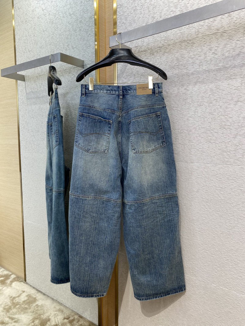 Balenciaga Fancy Drawstring Jeans Blue 6