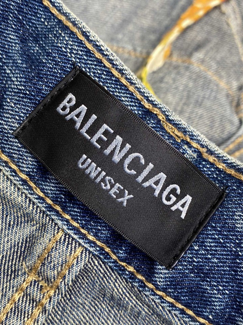 Balenciaga Fancy Drawstring Jeans Blue 8