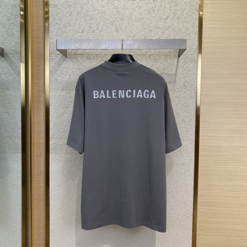 Balenciaga Letters Reflective Short Sleeve T-Shirt 1