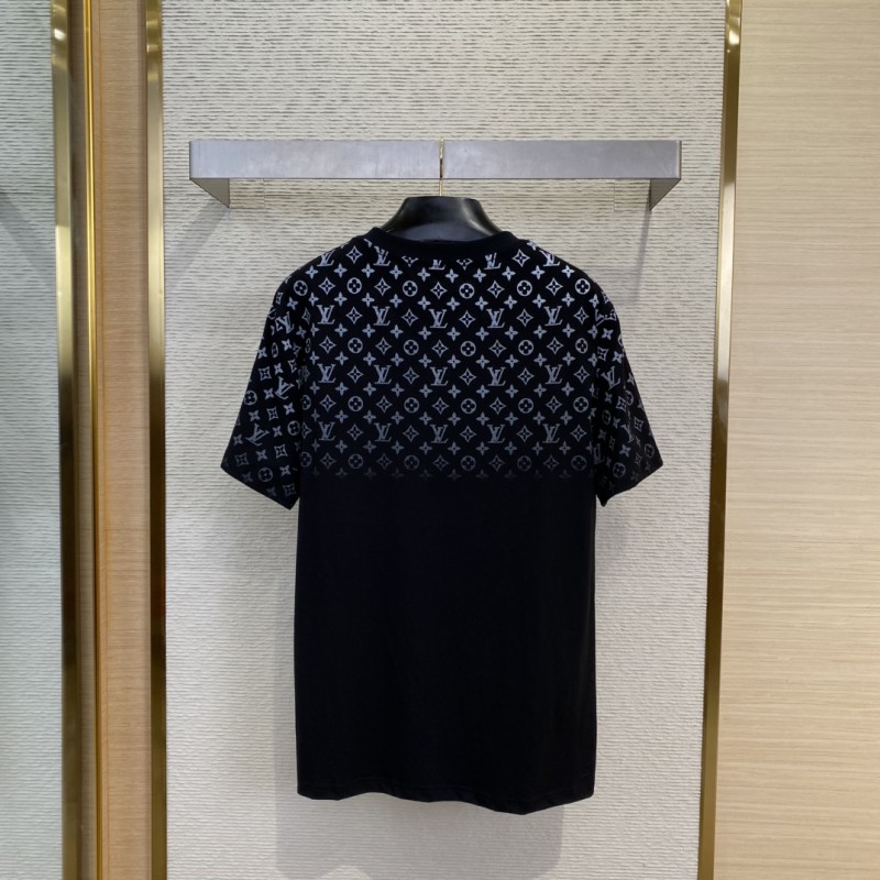LV Classic Gradient Cotton Round Neck Short Sleeve 1 1