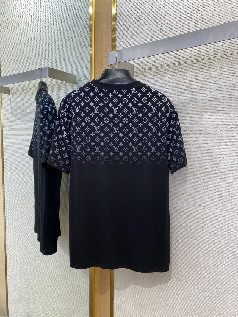 LV Classic Gradient Cotton Round Neck Short Sleeve 1 6