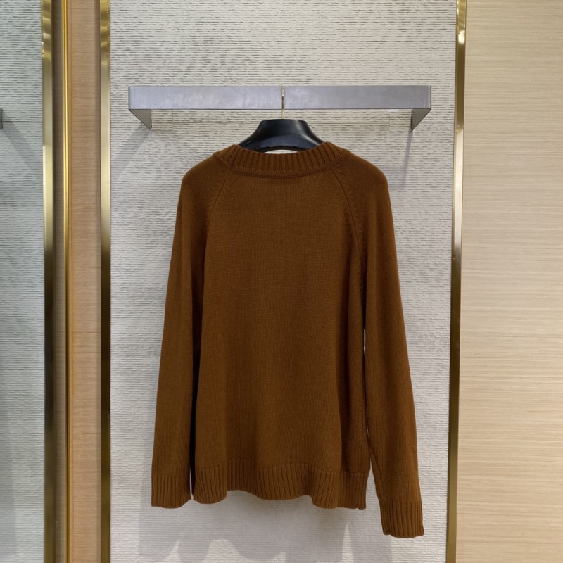LV logo knitted cardigan jacket 1