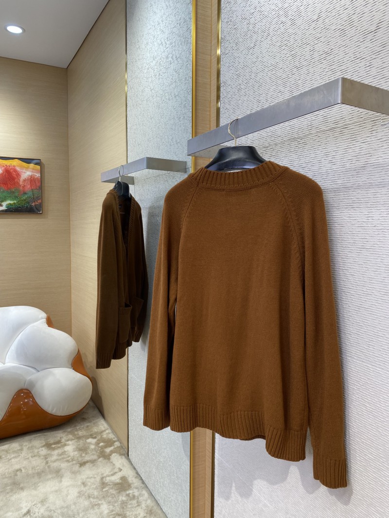 LV logo knitted cardigan jacket 3