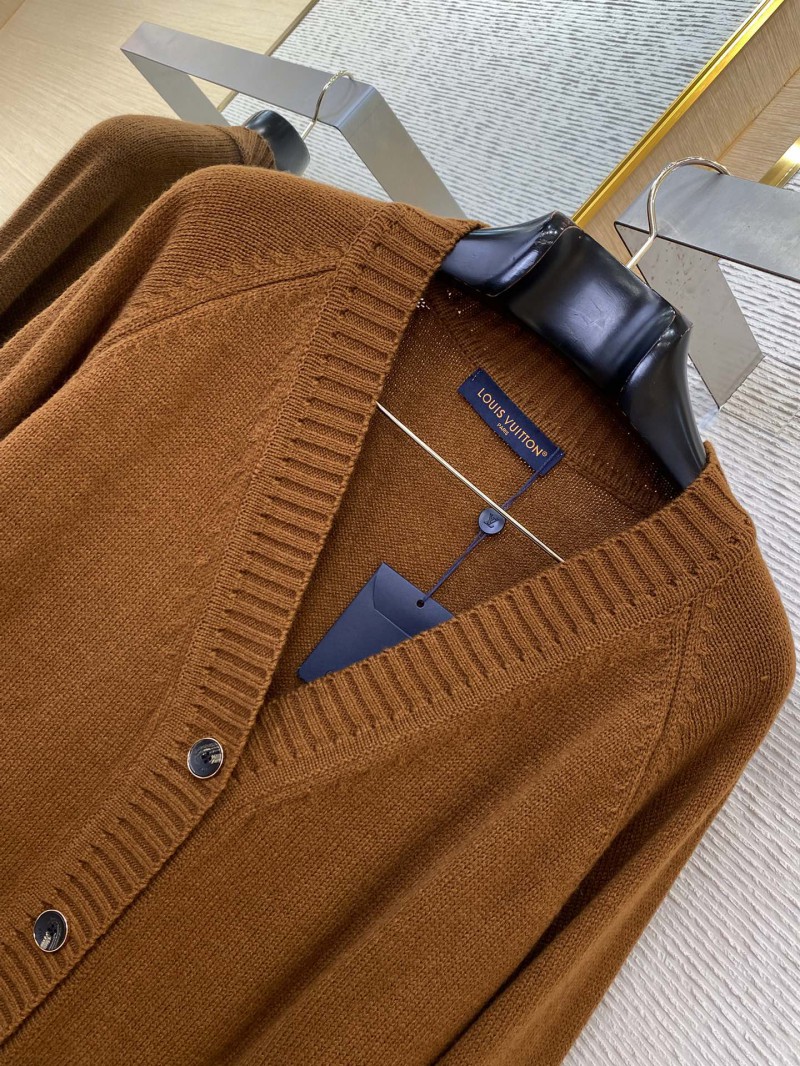 LV logo knitted cardigan jacket 5