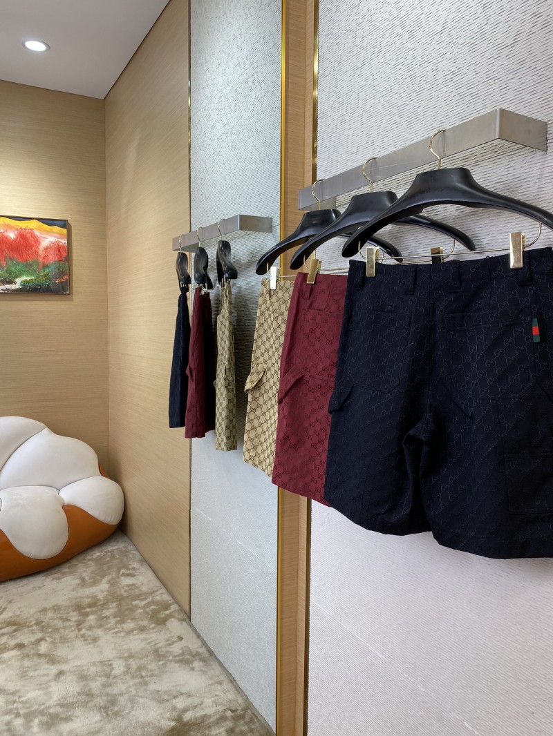 Gucci Jacquard Shorts Khaki 3
