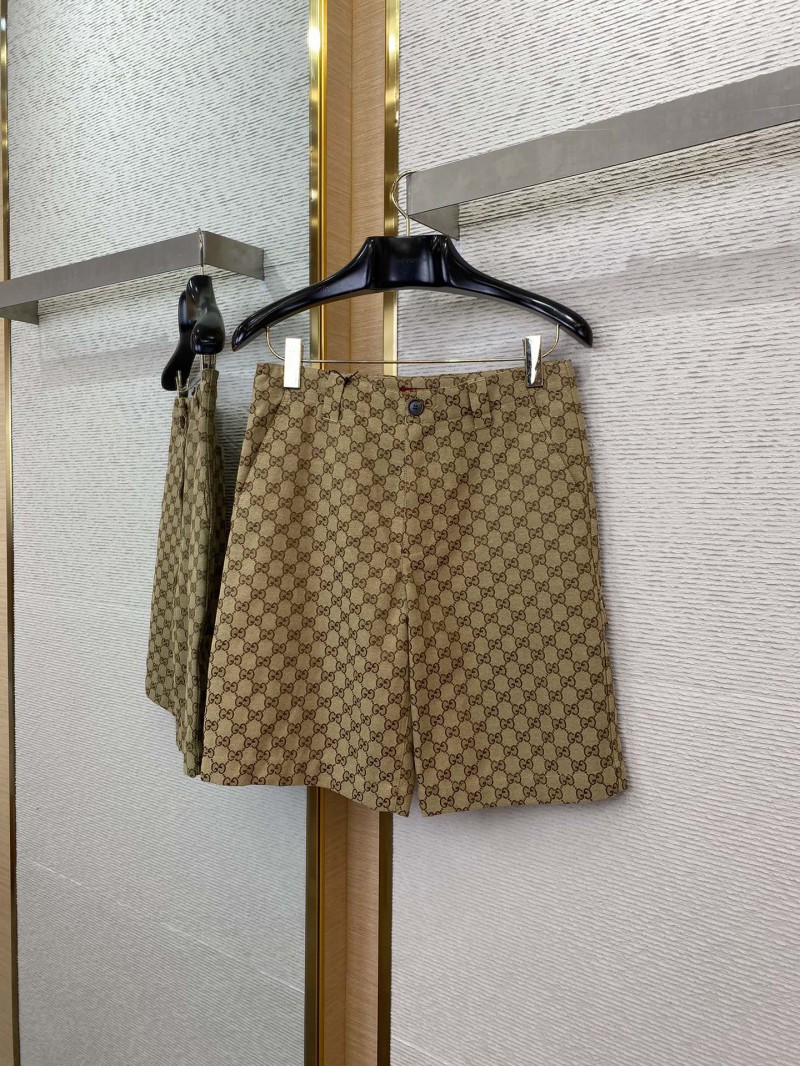 Gucci Jacquard Shorts Khaki 4