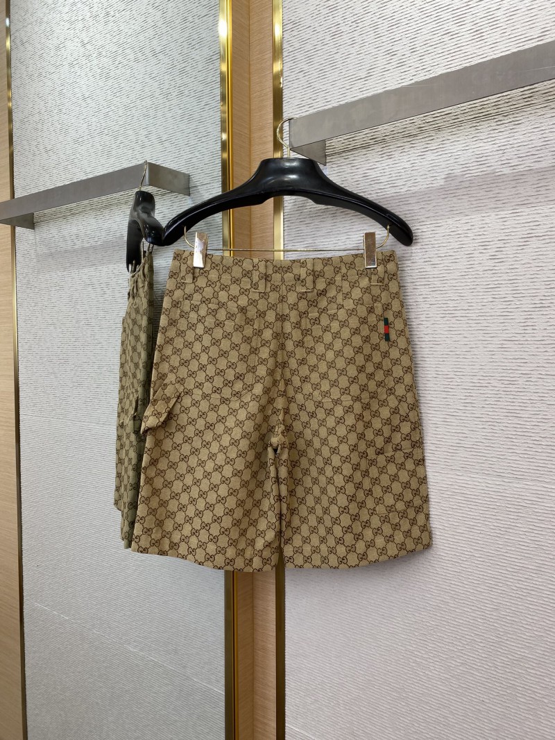 Gucci Jacquard Shorts Khaki 5