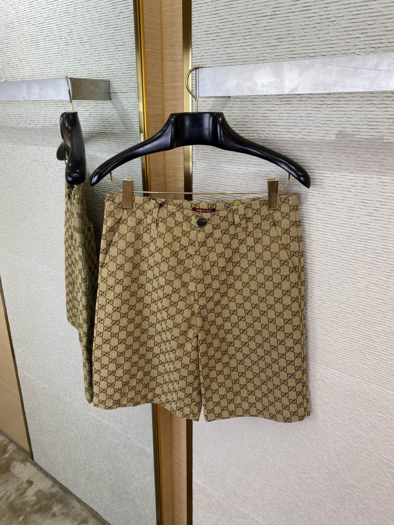 Gucci Jacquard Shorts Khaki 6