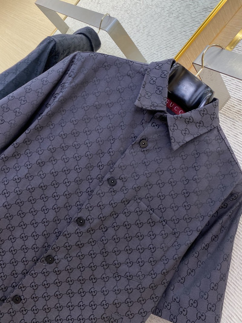 Gucci GG Jacquard Short Sleeve Shirt Black 5