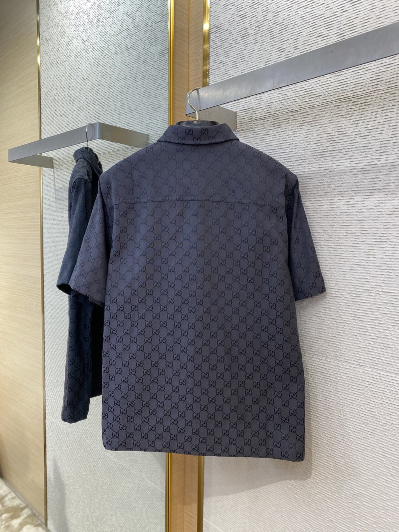 Gucci GG Jacquard Short Sleeve Shirt Black 6