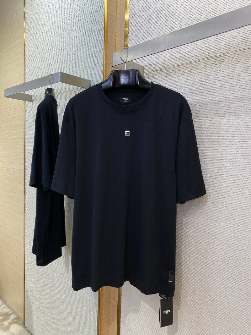 Fendi Hardware Hot Stamped Short Sleeve T-Shirt Black 4