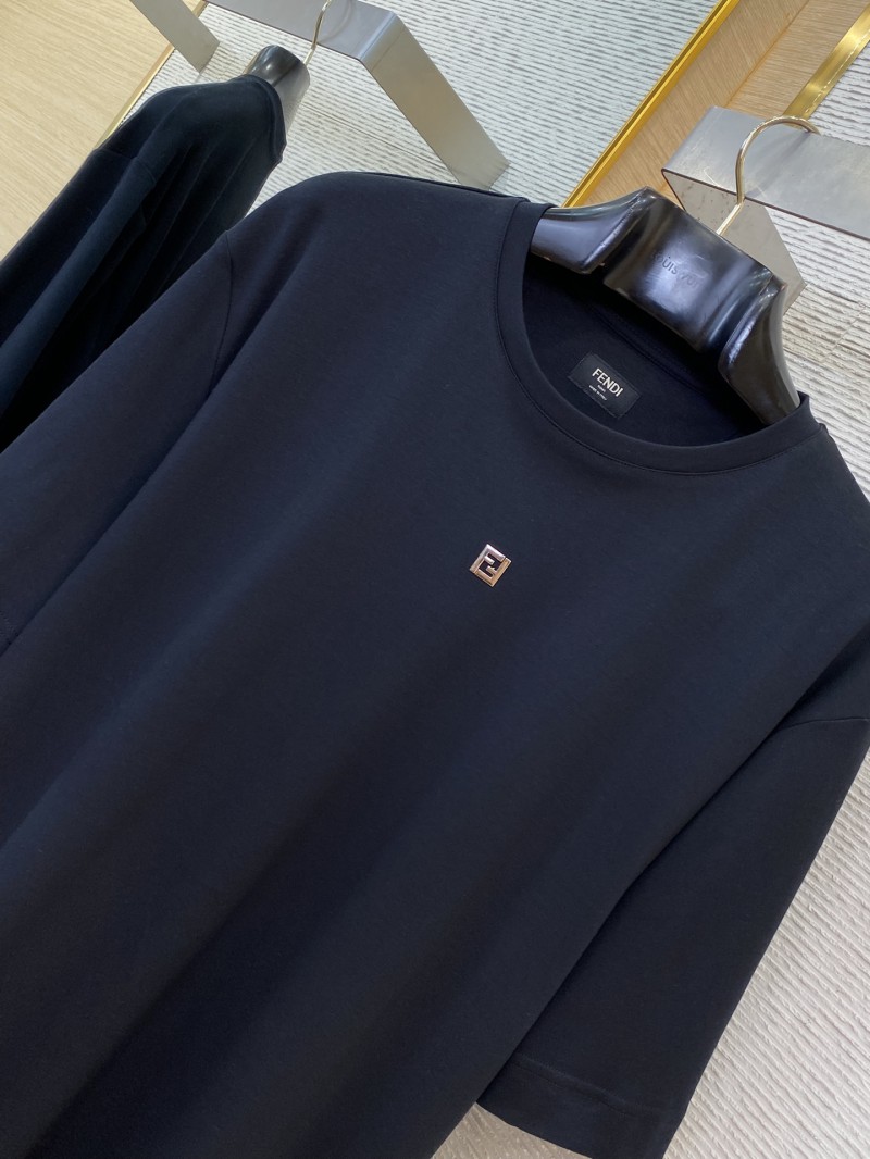 Fendi Hardware Hot Stamped Short Sleeve T-Shirt Black 5