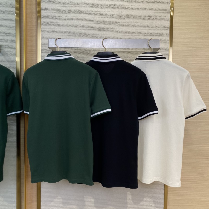 Gucci Logo Embroidered Polo Shirt White 1