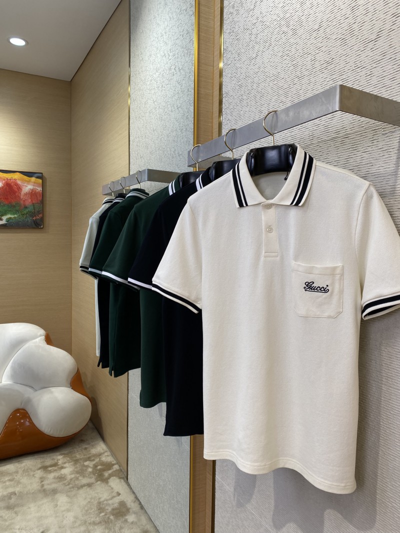 Gucci Logo Embroidered Polo Shirt Black 2