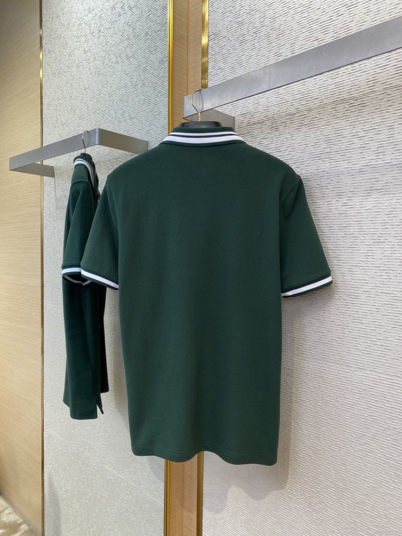 Gucci Logo Embroidered Polo Shirt Green 6