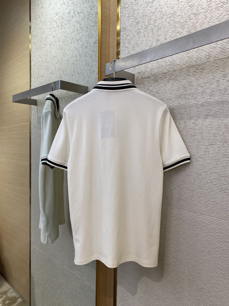 Gucci Logo Embroidered Polo Shirt White 6