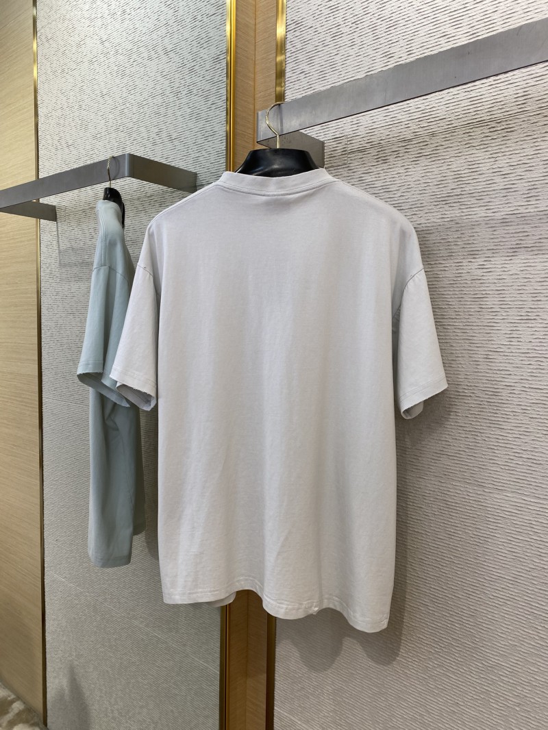 Balenciaga Logo Cracked Letter Print Short Sleeve T-Shirt White 6