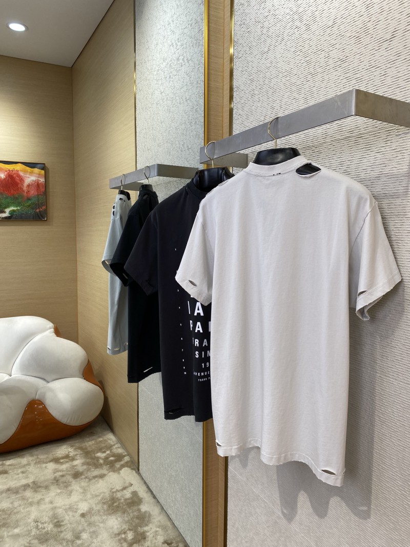Balenciaga eyesight chart Print Short Sleeve Black 3