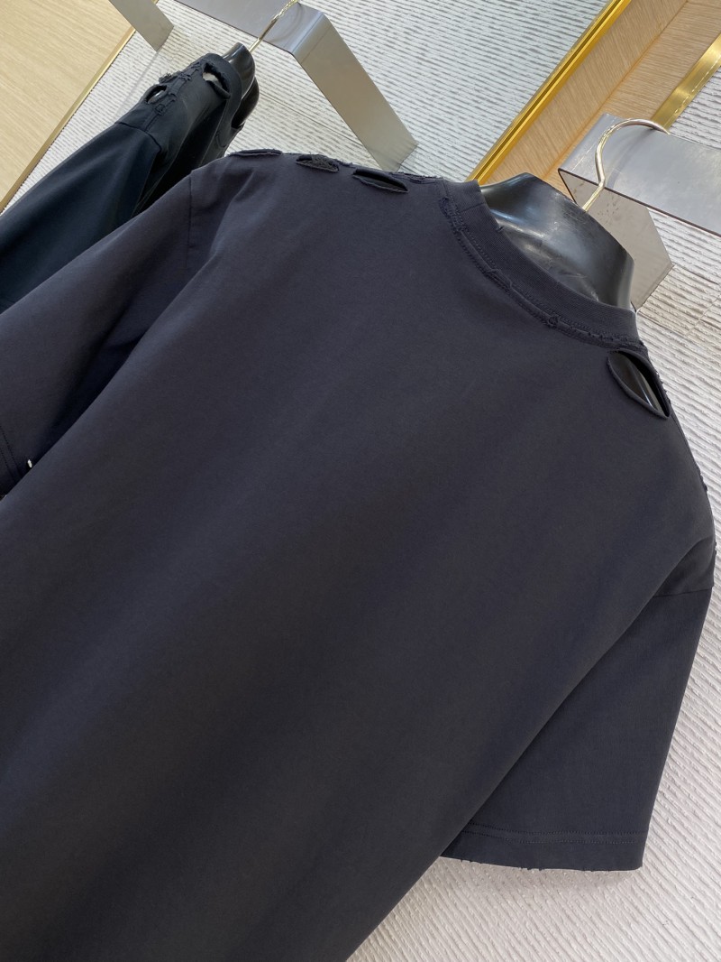 Balenciaga eyesight chart Print Short Sleeve Black 7
