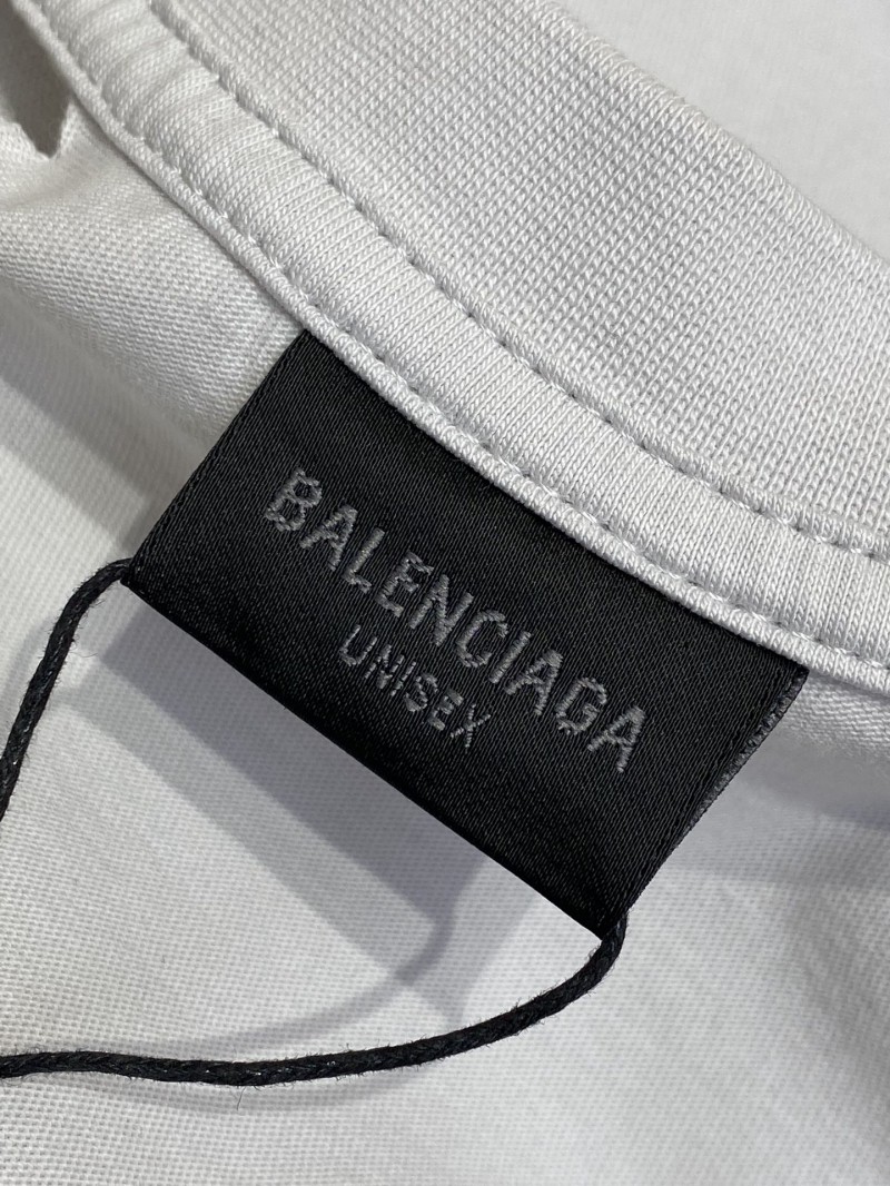 Balenciaga eyesight chart Print Short Sleeve Black 8