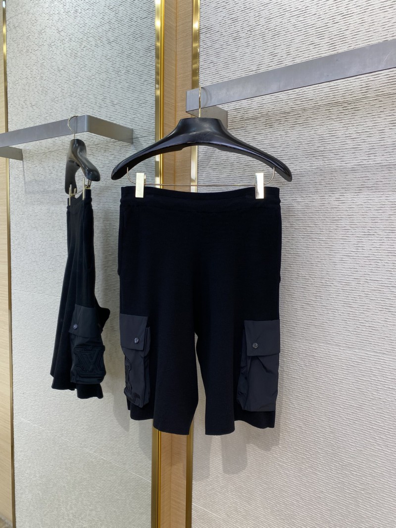 LV Embossed Drawstring Shorts 6