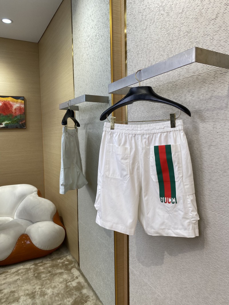 Gucci Tricolour Branded Monogrammed White Casual Sweatshorts 3