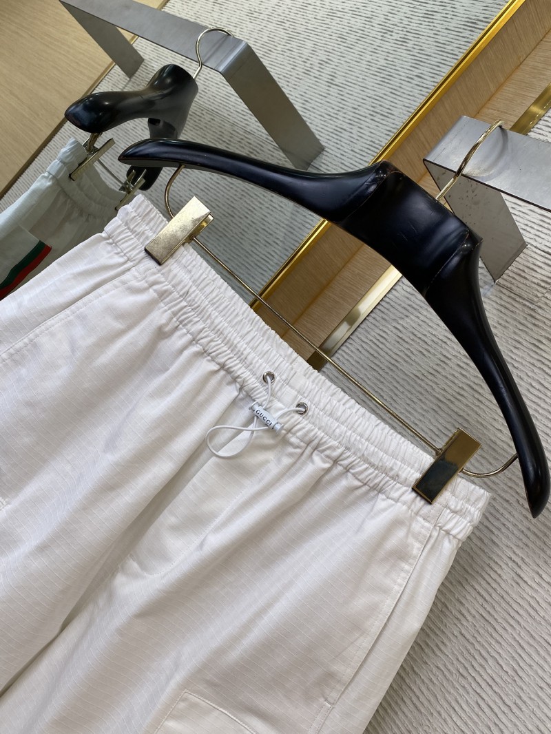 Gucci Tricolour Branded Monogrammed White Casual Sweatshorts 5