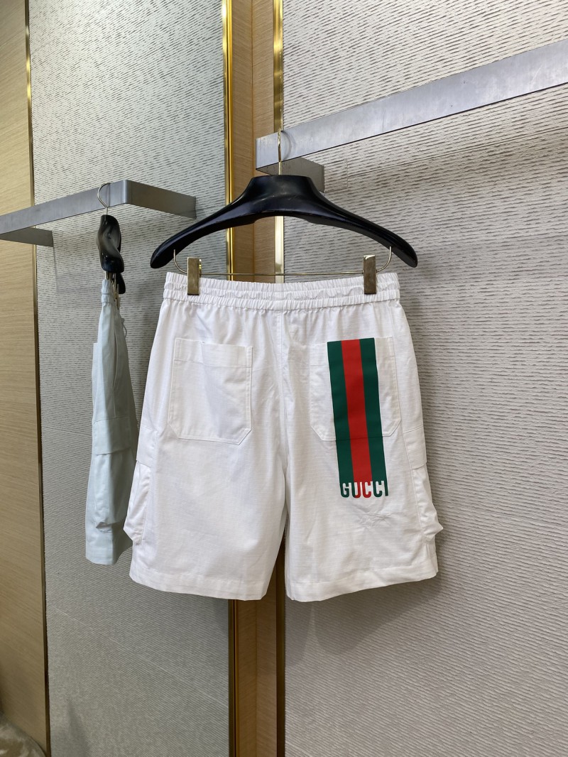 Gucci Tricolour Branded Monogrammed White Casual Sweatshorts 6